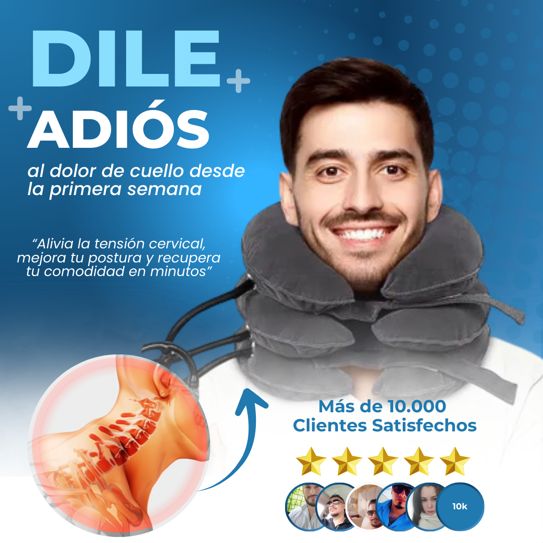 Soporte Inflable Para Cuello de Traccion Cervical Portatil y Comodo
